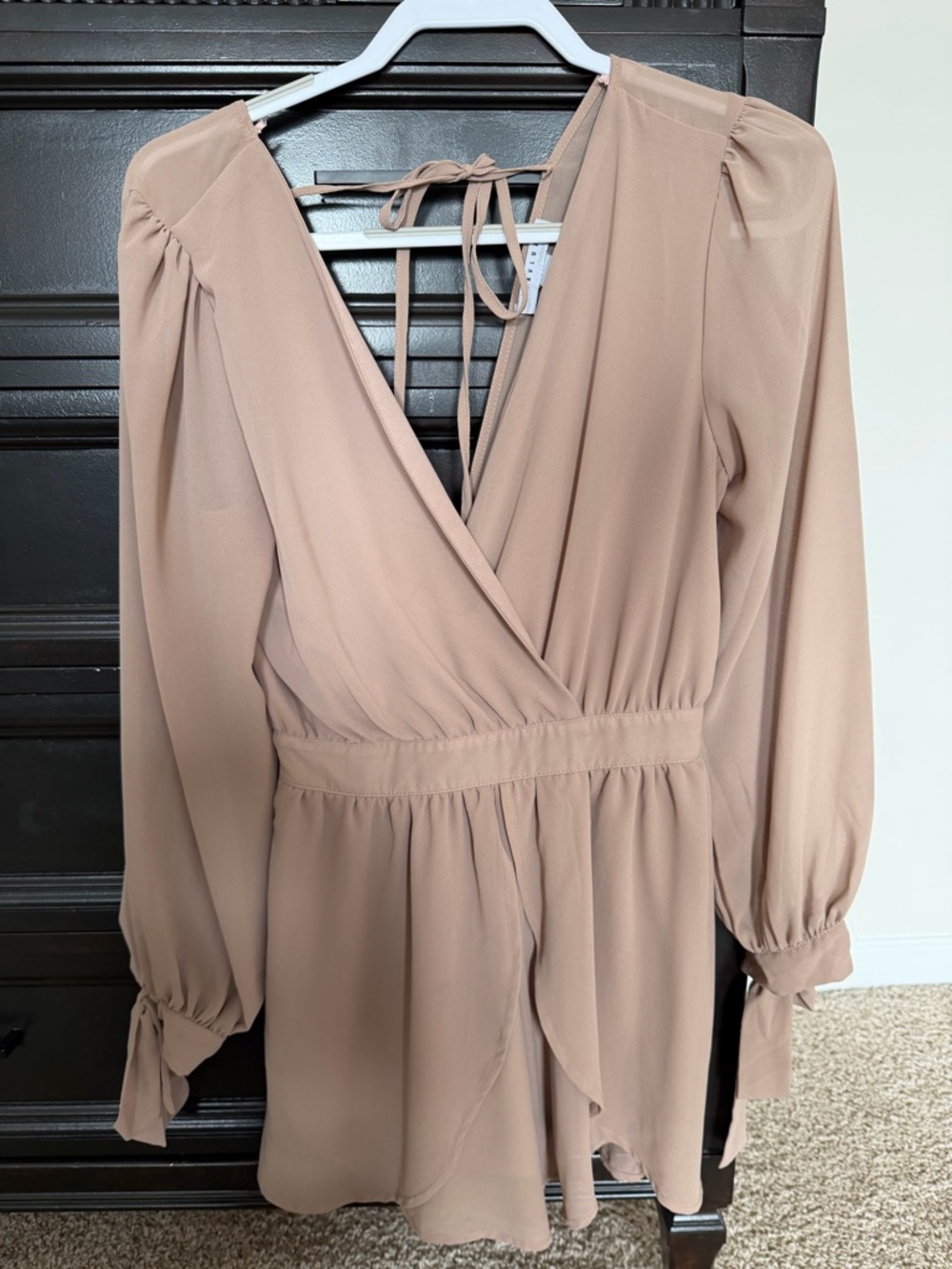 Women’s Long Sleeve V-Neck Romper